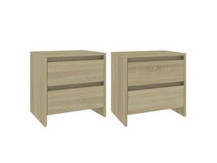 Lot de 2 tables de chevet - cabinet de chevet - table de nuit chêne sonoma bois d'ingénierie