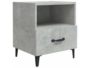 Table de chevet - cabinet de chevet - table de nuit gris béton bois d'ingénierie