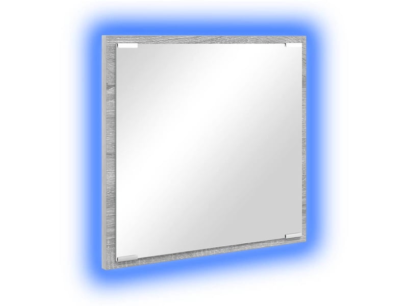 Miroir de salle de bain, miroir de toilette led gris sonoma 40 x 37 x 8.5 cm cf62564 - Conforama A