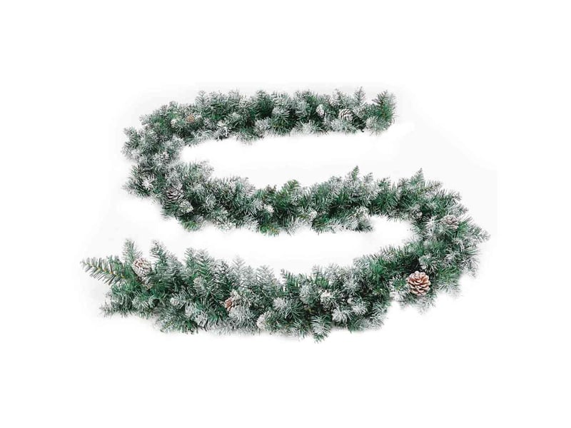  Guirlande de noël avec lumières led vert 5,2 m pvc  - Conforama D