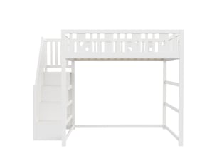 Lit superposé 140x200 cm MAISONORA   coloris blanc