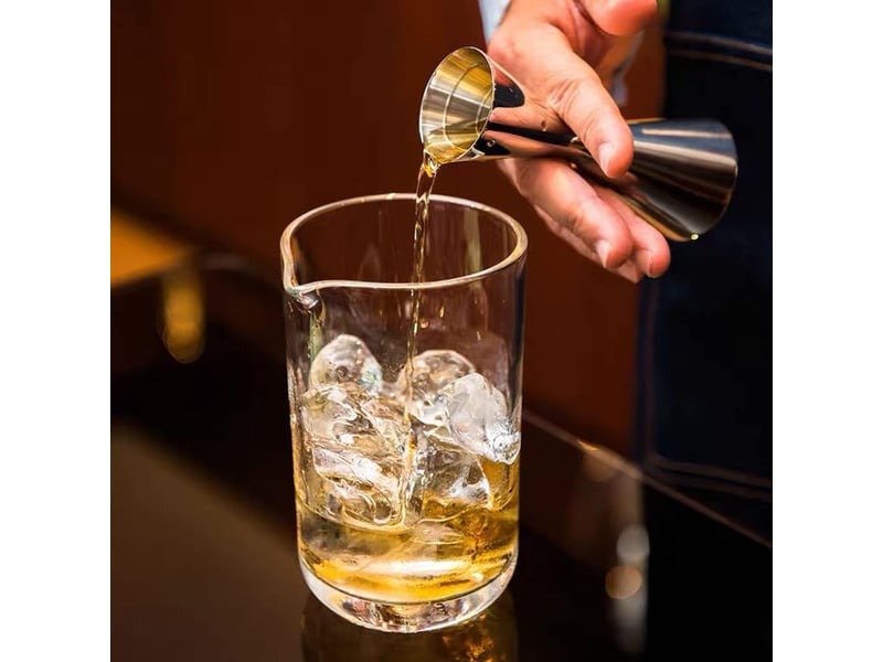  Doseur à cocktail (3060 ml) en acier inoxydable 304 avec balance intégrée, double doseur pour spiritueux, pour barman professionnel GTR03824 - Conforama E