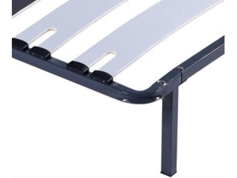 Sommier cadre à lattes metal 29 cm - 80x200 - compatible avec matelas standard - 9 larges lattes de 12,5 cm - metal epaisseur 1,2 mm - solide et confortable - cadre a latte patrick  - Conforama D