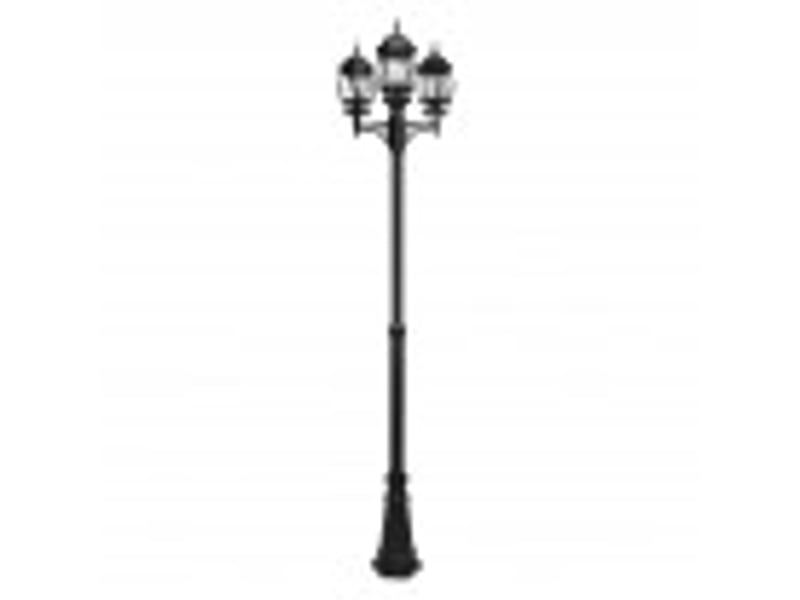  Lampadaire extérieur fabrilamp caelum 3 x e27 noir ip44 153-228 x 55 x 55 cm 149543009 - Conforama B