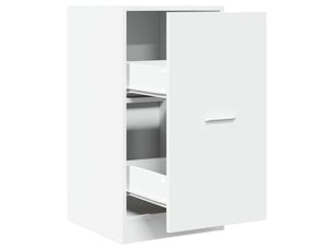 Meuble de rangement, armoire d'apothicaire blanc 40x41x77,5 cm bois d'ingénierie