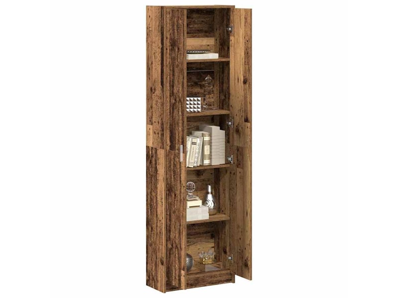 Armoire chambre, armoire de rangement bois ancien 55x25x189 cm bois d'ingénierie - Conforama C