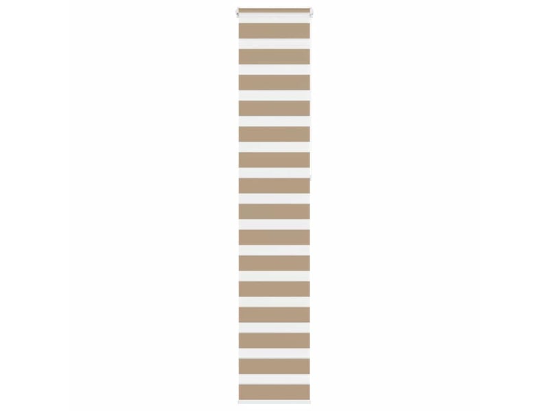 Store zèbre, store de fenêtre marron sable largeur du tissu 40,9 cm polyester cf48802 - Conforama B