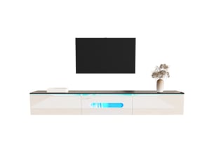 Meuble tv coloris bicolore 180 cm   
