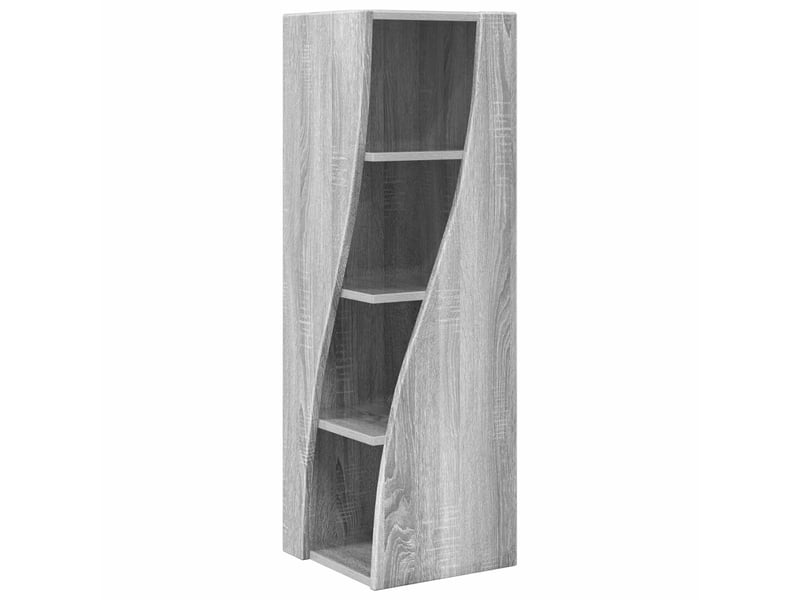  Meuble d'angle, meuble de rangement salon 32x32x102cm bois d'ingénierie gris sonoma  - Conforama A