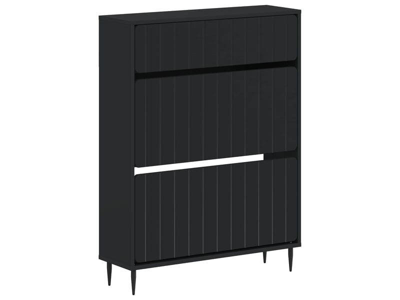  Meuble à chaussures, cabinet à chaussures zwolle 78x24x103 cm bois d'ingénierie shl8138  - Conforama A