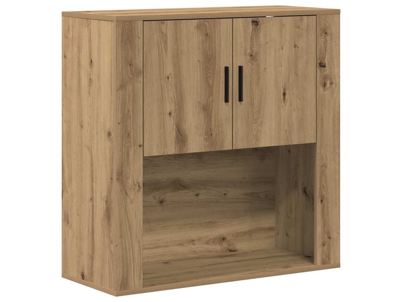  Meuble mural, armoire de rangement chêne artisanal 80x33x80 cm bois d'ingénierie  - Conforama A
