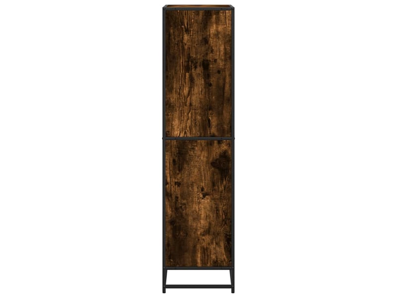  Bibliothèque, étagère de rangement chêne fumé 60x35x139 cm bois d'ingénierie  - Conforama E