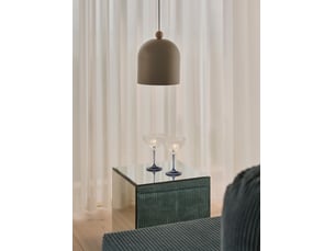 Suspension style nordique, chambre enfant, gaston en métal et bois marron, ip20, nordlux