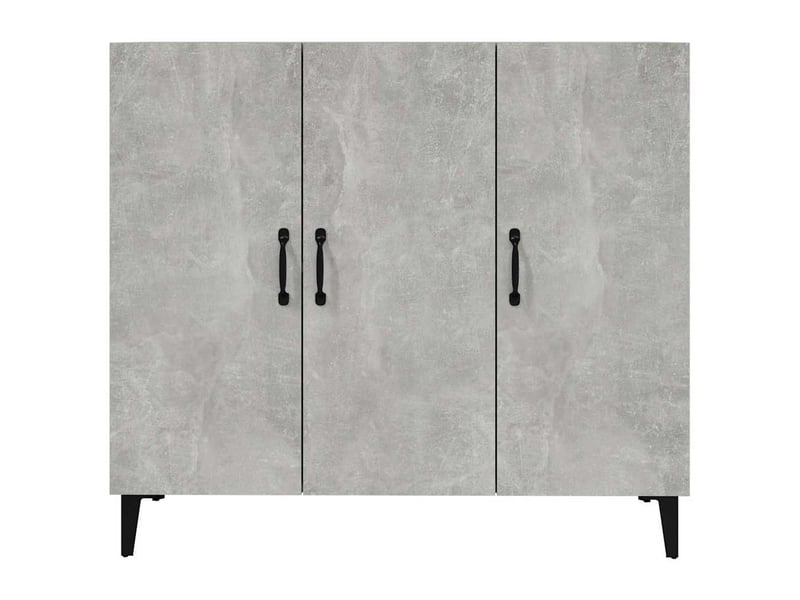  Buffet - bahut - meuble de rangement gris béton 90x34x80 cm bois d'ingénierie  - Conforama E