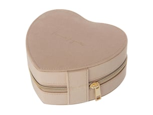 Boîte à bijoux cœur oto 15cm beige