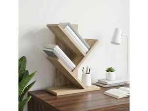 Étagère arbre 3 niveaux, étagère de rangement 30 x 18 x 40 cm bois d'ingénierie shl8667