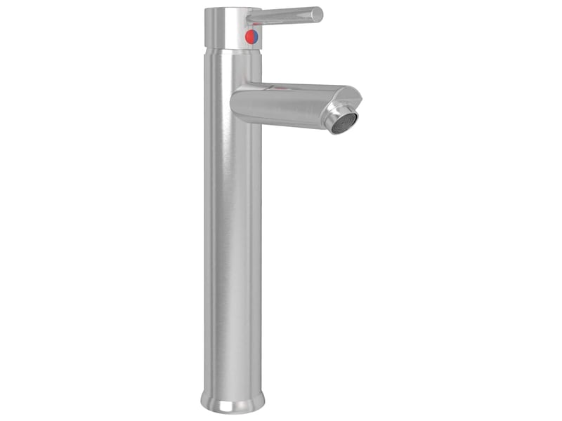 Lavabo de bain, vasque à poser avec robinet et drain à poussoir verre trempé cf65652 - Conforama C