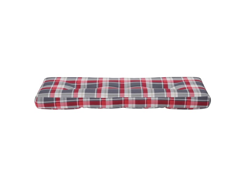  Coussin de palette, coussin de chaise, coussin de canapé motif à carreaux rouge 120x40x12 cm tissu cf55373  - Conforama E