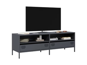 Meuble tv coloris gris 135 cm <strong></strong>  <strong></strong>