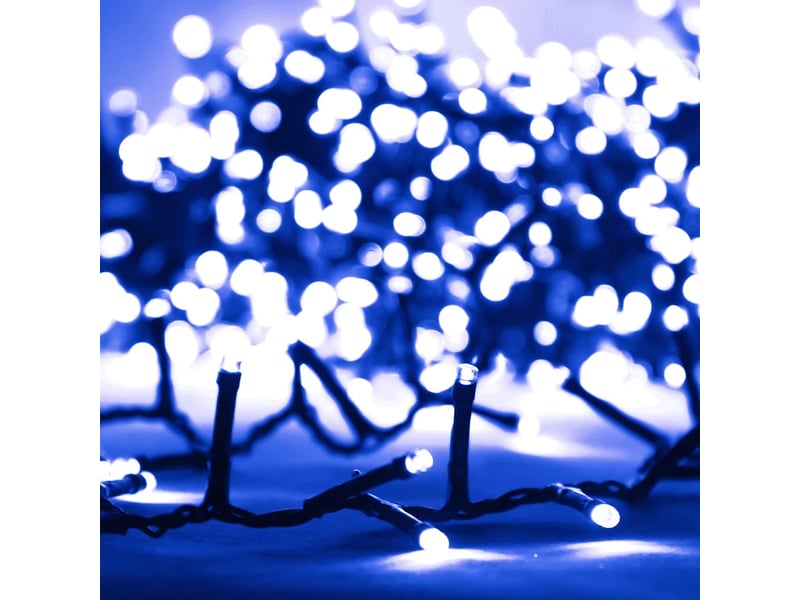  Guirlande à led, éclairage de noël compacte avec 1000 led bleues 25 m pvc cf62272  - Conforama D