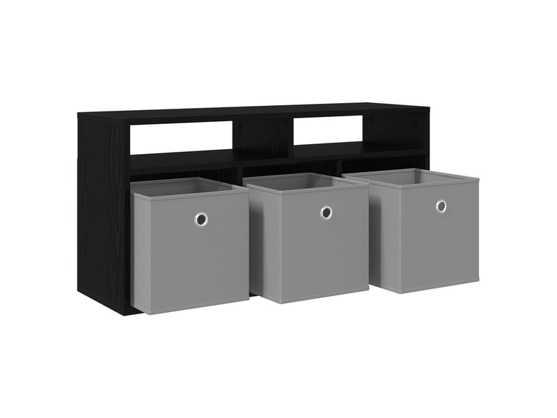 Meuble tv - basboard avec tiroir chêne noir 87 x 27,5 x 43 cm  - Conforama E