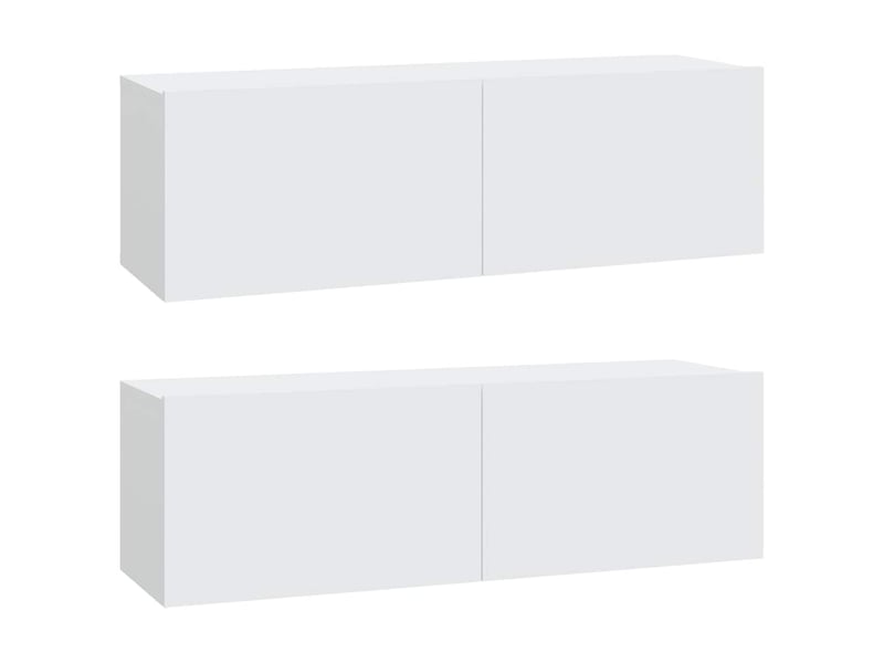  Ensemble de meubles tv 3 pcs blanc bois d'ingénierie shl75320  - Conforama D