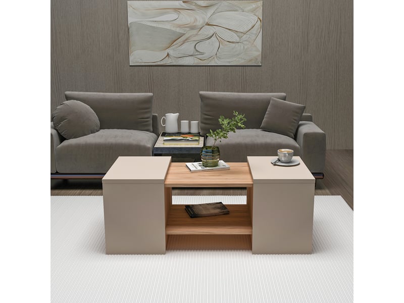  Set de table basse avec 2 tables d'appoint sartos  - Conforama B