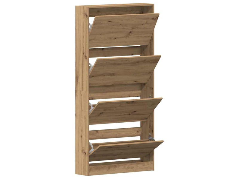 Meuble à chaussure, cabinet à chaussures 80x21x163,5 cm bois d'ingénierie shl7427 - Conforama E