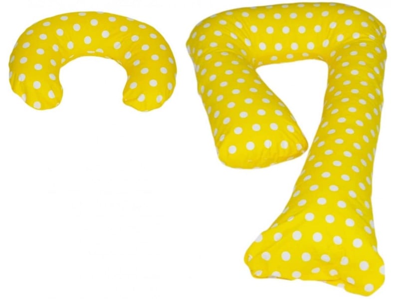  Ensemble coussins prepost natal usages multiples confortable pois de jaune 4205330 - Conforama A