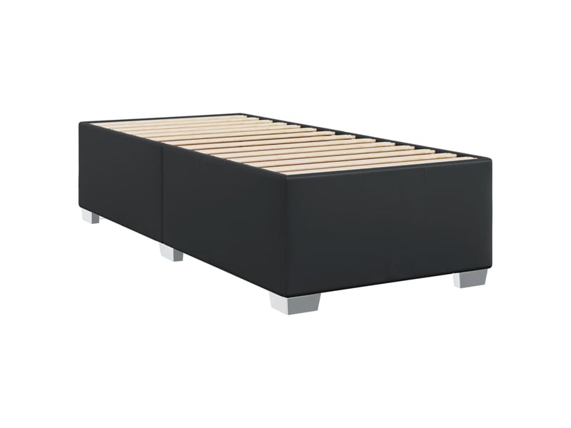  Lit simple- lit adulte -  cadre de lit sans matelas noir 100x200 cm similicuir  - Conforama B