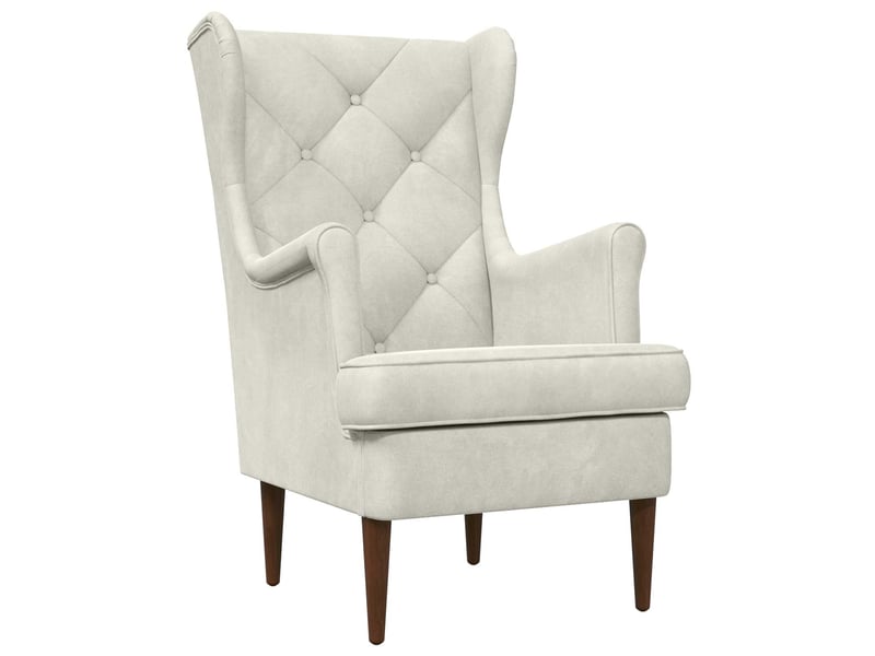  Vidaxl fauteuil crème velours  - Conforama A
