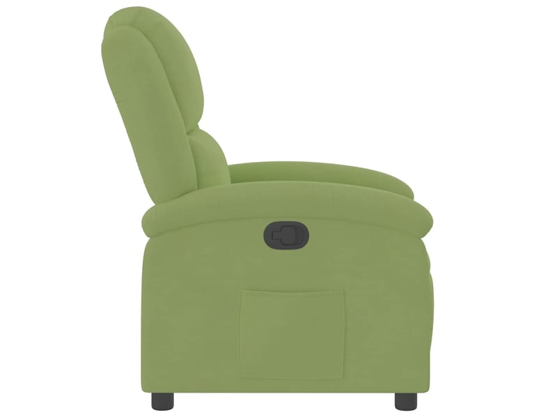  Fauteuil relax - fauteuil inclinable vert clair velours  - Conforama D