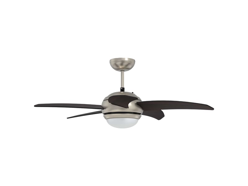  Vidaxl ventilateur de plafond avec lumière et télécommande ø 110 cm  - Conforama E