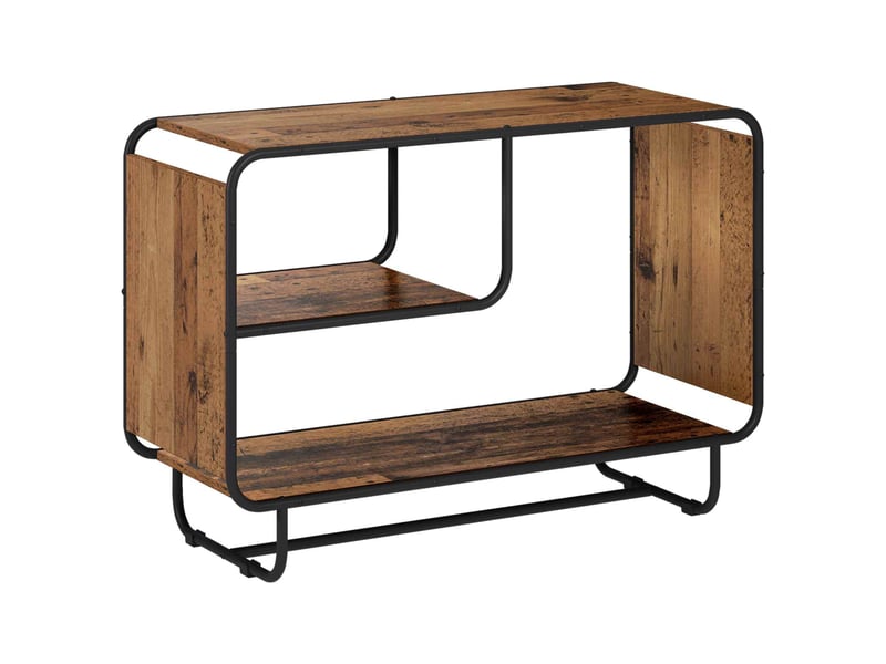  Buffet salon, buffet de rangement bois ancien 93.5x37.5x64.5 cm bois d'ingénierie  - Conforama A