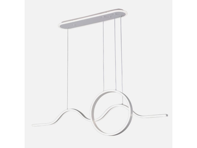  Fabrilamp year, suspension, moderne, led, 177 w, 15756 lm, 3000-4000-6000 k, blanc, 50-118.5 x 120 x 15 cm 249692001 - Conforama C
