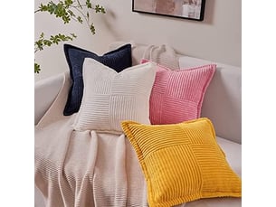 Housse coussin 45 x 45 cm enfant jaune moutarde motif à rayures croisés housses de coussin automne decoration salon de jardin exterieur bureau, lot de 2