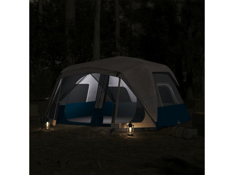 Tente de camping, tente familiale avec led 10 personnes libération rapide shl39569 - Conforama C