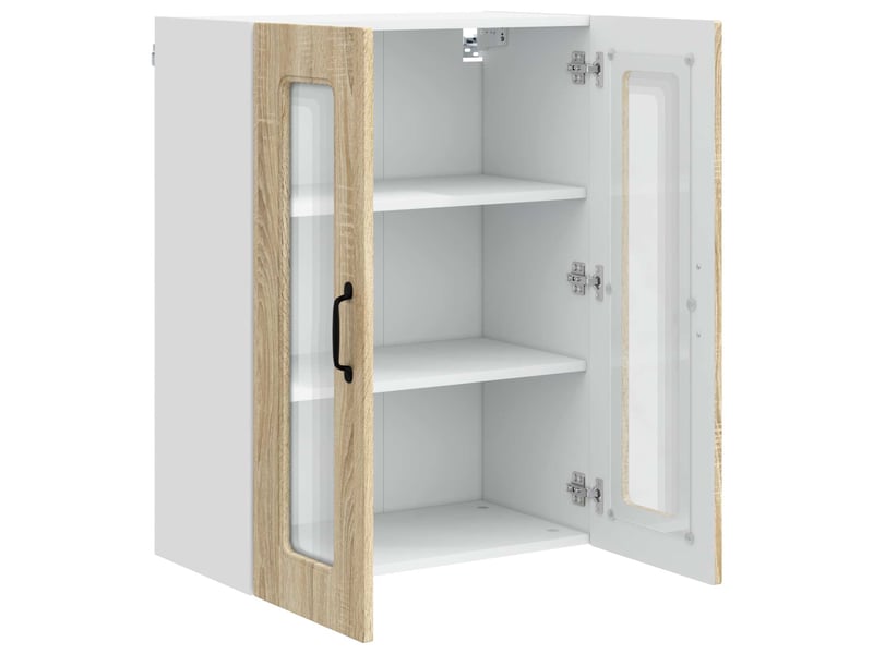  Meuble mural de cuisine | armoire de cuisine chêne sonoma 60x31x80cm shl7540  - Conforama E