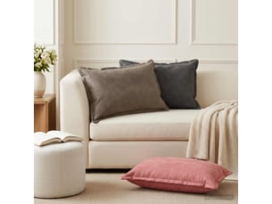 Lot de 2 coussins avec oreiller, coussins décoratifs houten rose fløjl cf51096