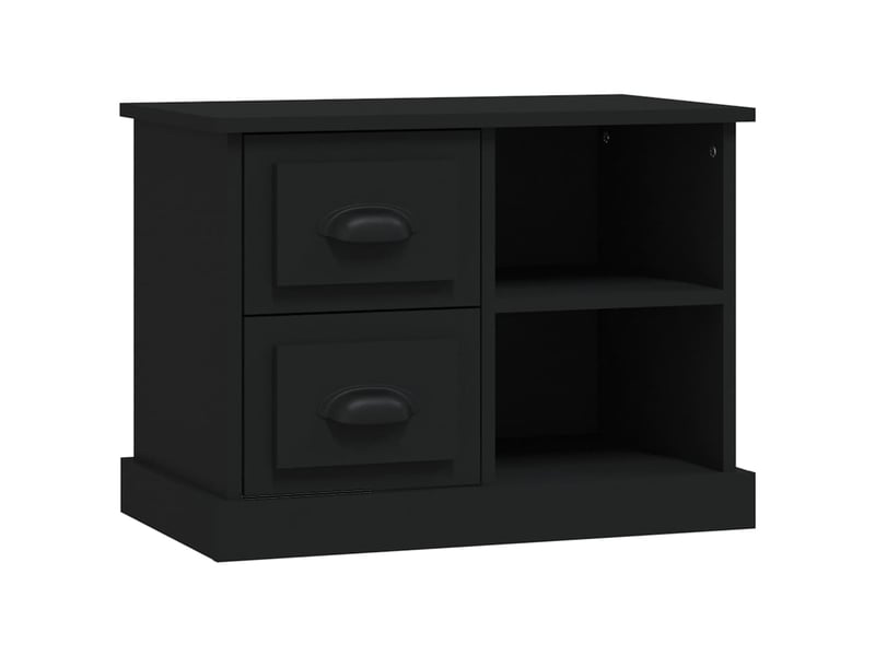  Table de chevet - cabinet de chevet - table de nuit noir 60x35,5x45 cm  - Conforama A