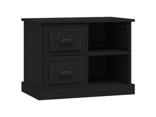 Table de chevet - cabinet de chevet - table de nuit noir 60x35,5x45 cm