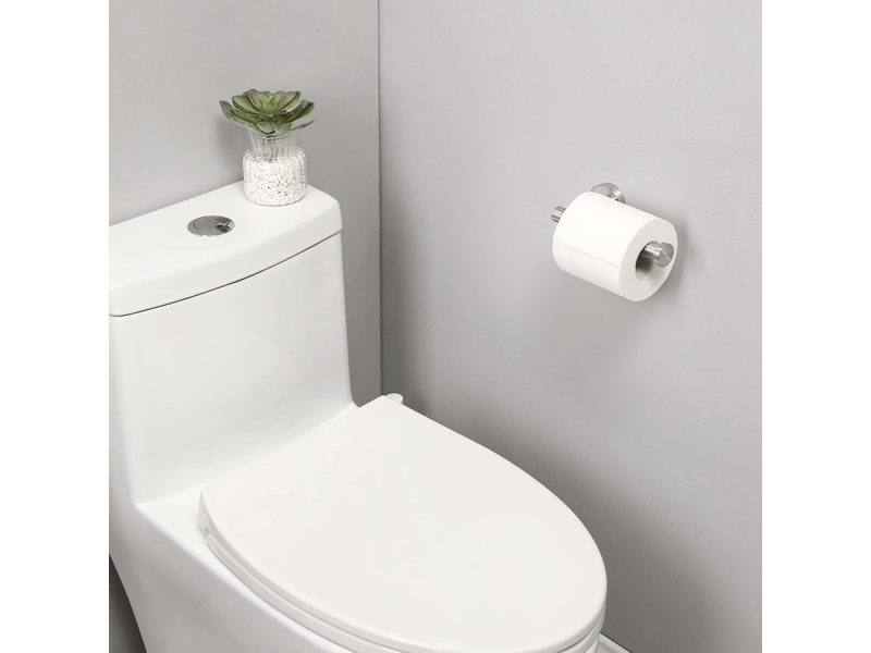  Porte-papier toilette mural en acier inoxydable 304, antirouille, pour salle de bain (brossé)  - Conforama C