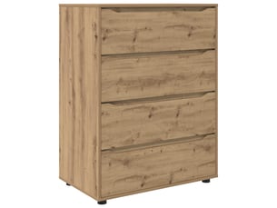 Armoire     <strong></strong> <strong></strong> coloris bois clair largeur 80 cm