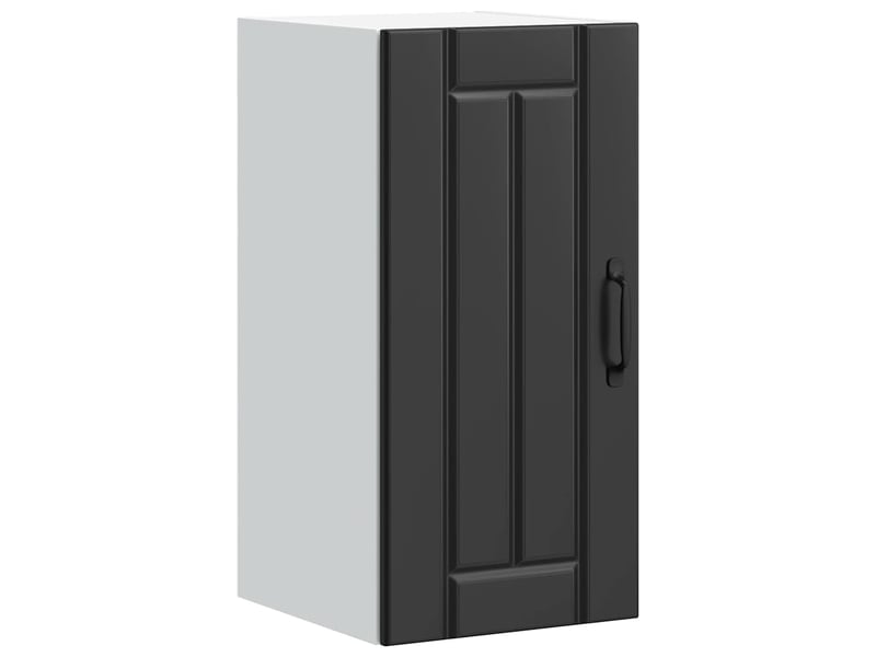  Meuble de rangement, armoire murale de cuisine lucca noir bois d'ingénierie shl7845  - Conforama B