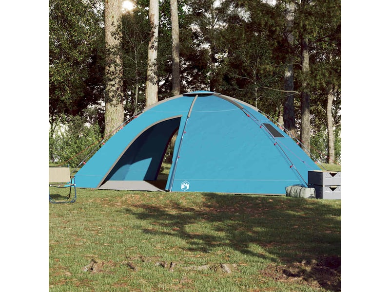  Tente de camping 8 personnes bleu imperméable  - Conforama C