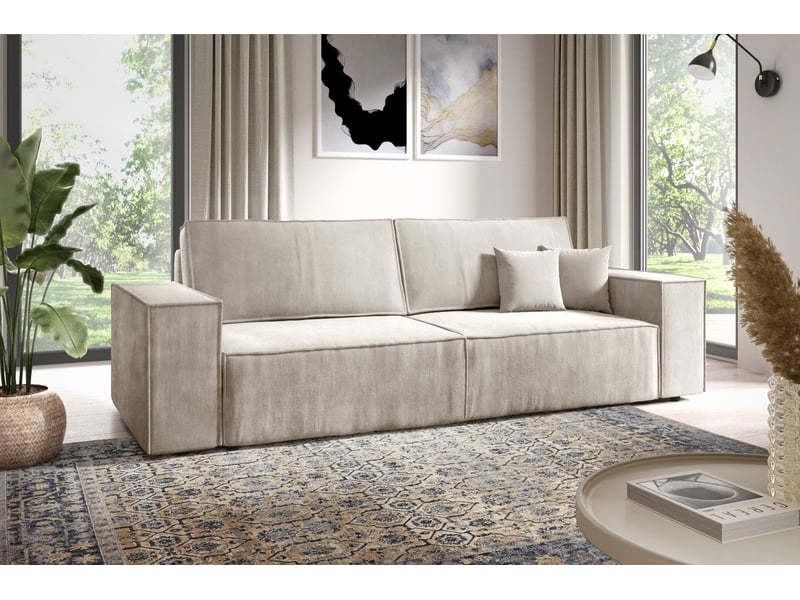  Canapé convertible mille mini creme  - Conforama B