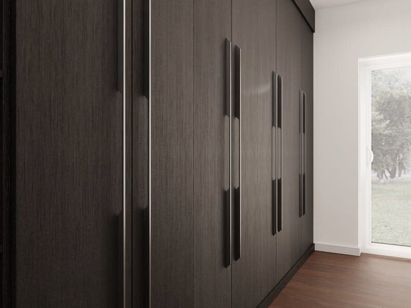  Tirant de meuble, 80 cm, brillant chromé, style loft, atm um-911  - Conforama E