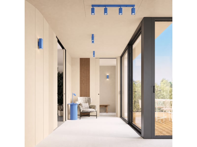 Applique riff azur gx53 aluminium moderne 6x10x12cm SL.3108 - Conforama B
