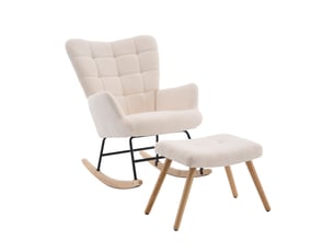 Fauteuil fixe <strong>MODENVIE</strong> <strong></strong> Velours côtelé beige