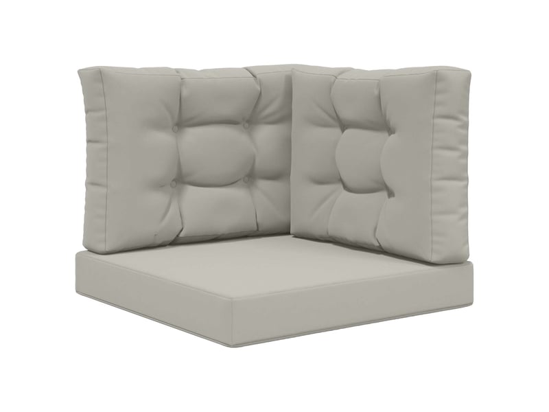  Coussin de canapé d'extérieur, coussin de chaise polyester gris 60 x 60 cm cf54088  - Conforama A